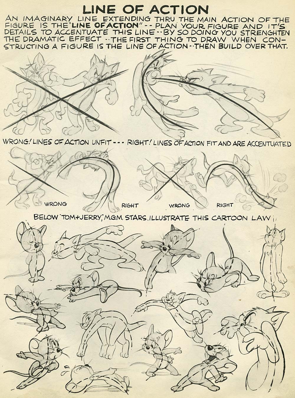 Line of Action Line of Action guide by Preston Blair